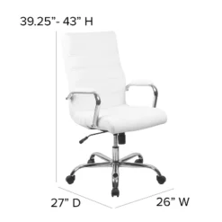 Flash Furniture High Back White LeatherSoft Executive Swivel Office Chair With Chrome Frame And Arms 11 Flash Furniture High Back White LeatherSoft Executive Swivel Office Chair With Chrome Frame And Arms -WorkHaven Sales Shop GUEST b562347a 52c7 4bd6 8020 2b9c5b2fc029