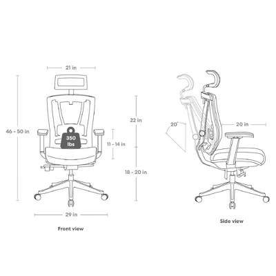 Premium Ergonomic Office Chair - Autonomous 3 Premium Ergonomic Office Chair - Autonomous - Image 3