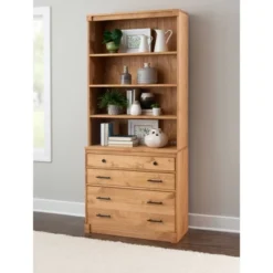 Vanessa 3 Drawer Bookcase Chest Natural - Linon 28 Vanessa 3 Drawer Bookcase Chest Natural - Linon -WorkHaven Sales Shop GUEST b6000d4c 92eb 4951 8019 f0d12108ec07