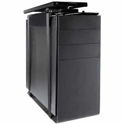 Mount-It! Under Desk CPU Mount With Adjustable Straps | Computer Tower Holder With Sliding Track And 360 Degree Swivel | 22 Lbs. Capacity | Black 2 Mount-It! Under Desk CPU Mount With Adjustable Straps | Computer Tower Holder With Sliding Track And 360 Degree Swivel | 22 Lbs. Capacity | Black - Image 2