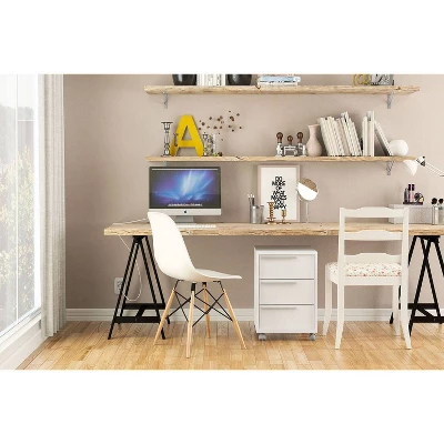 Maia 3 Drawer File Cabinet White - Polifurniture 10 Maia 3 Drawer File Cabinet White - Polifurniture - Image 10