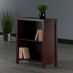 30" 3 Tier Milan Storage Shelf Or Bookshelf Medium Walnut - Winsome 12 30" 3 Tier Milan Storage Shelf Or Bookshelf Medium Walnut - Winsome -WorkHaven Sales Shop GUEST b7dbea47 1449 4e23 ac00 39e64a29994c