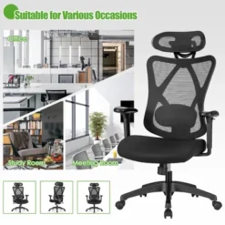 Costway Ergonomic High Back Mesh Office Chair W/ Adjustable Lumbar Support 16 Costway Ergonomic High Back Mesh Office Chair W/ Adjustable Lumbar Support -WorkHaven Sales Shop GUEST b80df639 fba3 4086 8070 f6db7e6cd5c3