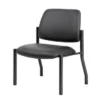 400lbs Weight Capacity Guest Chair Antimicrobial Black - Boss Office Products
