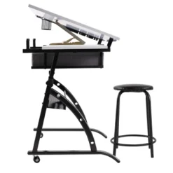 Core Drawing Table And Stool Set Charcoal Black/White - Studio Designs 22 Core Drawing Table And Stool Set Charcoal Black/White - Studio Designs -WorkHaven Sales Shop GUEST b85e83d2 7983 46fd 8039 6183a9db5a6b