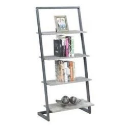 57" Graystone 4 Tier Ladder Bookshelf - Breighton Home