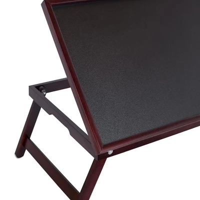 BirdRock Home Bamboo Lap Tray With Adjustable Top - Walnut 6 BirdRock Home Bamboo Lap Tray With Adjustable Top - Walnut - Image 6