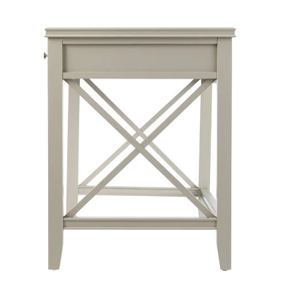 Lavellan Farmhouse Writing Desk Light Gray - Aiden Lane 2 Lavellan Farmhouse Writing Desk Light Gray - Aiden Lane - Image 2