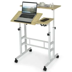 Costway Mobile Stand Up Desk Adjustable Computer Desk Tilting Workstation 21 Costway Mobile Stand Up Desk Adjustable Computer Desk Tilting Workstation -WorkHaven Sales Shop GUEST bb489e9a 0d3f 4d76 925c dfd276e56452