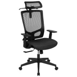 Emma And Oliver Ergonomic Mesh Office Chair-Synchro-Tilt, Pivot Headrest, Adjustable Arms -WorkHaven Sales Shop GUEST bc552f5d dd24 4174 8168 060be4b526ab
