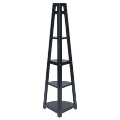 58" Adam A Frame Corner Shelf - Black - Winsome 7 58" Adam A Frame Corner Shelf - Black - Winsome -WorkHaven Sales Shop GUEST bdb5970c 662c 431f bea4 3c95f61fe252