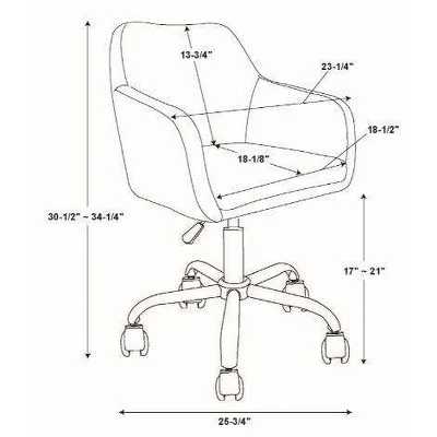 Rylen Office Chair - Linon 9 Rylen Office Chair - Linon - Image 9