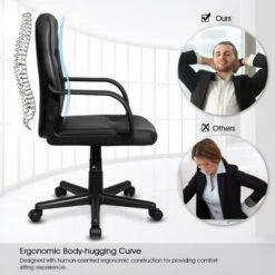 Costway Ergonomic Mid-Back Executive Office Chair Swivel Computer Desk Task Chair New 12 Costway Ergonomic Mid-Back Executive Office Chair Swivel Computer Desk Task Chair New -WorkHaven Sales Shop GUEST be1564a7 41e3 4a94 9198 7d61ee2b24ab