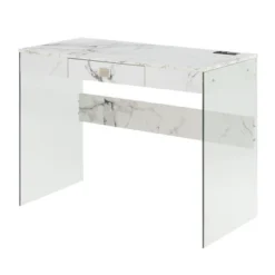 42" SoHo Glass Desk With Charging Station - Breighton Home -WorkHaven Sales Shop GUEST bee22e56 2045 4397 a718 1c1af2c87449