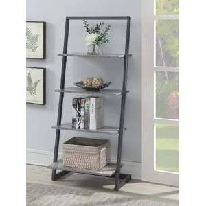 57" Graystone 4 Tier Ladder Bookshelf - Breighton Home 2 57" Graystone 4 Tier Ladder Bookshelf - Breighton Home - Image 2
