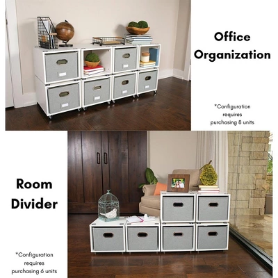 BirdRock Home Rolling Storage File Cabinet With 1 Lateral Drawer - White 4 BirdRock Home Rolling Storage File Cabinet With 1 Lateral Drawer - White - Image 4