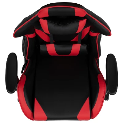 Flash Furniture X20 Gaming Chair Racing Office Ergonomic Computer PC Adjustable Swivel Chair With Fully Reclining Back In Red LeatherSoft 8 Flash Furniture X20 Gaming Chair Racing Office Ergonomic Computer PC Adjustable Swivel Chair With Fully Reclining Back In Red LeatherSoft - Image 8