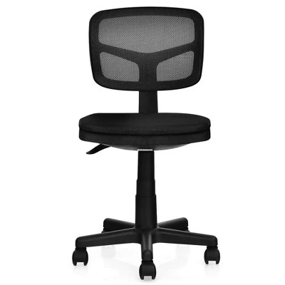 Costway Armless Office Chair Adjustable Swivel Computer Mesh Desk Chair GreenBlueGray 11 Costway Armless Office Chair Adjustable Swivel Computer Mesh Desk Chair GreenBlueGray - Image 11