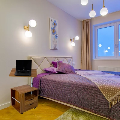 Mind Reader Bedside Workstation Adjustable Desk Nightstand, Wood Finish 7 Mind Reader Bedside Workstation Adjustable Desk Nightstand, Wood Finish - Image 7