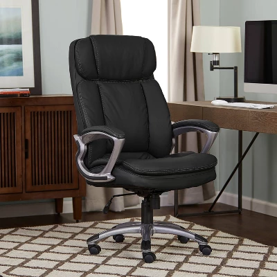Big & Tall Executive Chair Black - Serta 1 Big & Tall Executive Chair Black - Serta