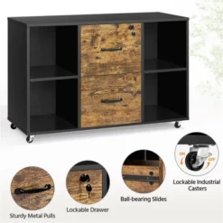 Yaheetech Vintage File Cabinet With 2 Drawers And Storage Shelves For Home, Office 11 Yaheetech Vintage File Cabinet With 2 Drawers And Storage Shelves For Home, Office -WorkHaven Sales Shop GUEST c34b681d 0a8e 418f 962f 015c705f2e90