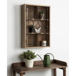 Megara Decorative Wooden Wall Hanging Curio Cabinet Rustic Brown - Kate & Laurel All Things Decor 9 Megara Decorative Wooden Wall Hanging Curio Cabinet Rustic Brown - Kate & Laurel All Things Decor -WorkHaven Sales Shop GUEST c34da195 459c 4db6 83fd 2c1ebefaeb83