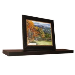 60" Floating Shelf Wall Mounted Hidden Brackets Espresso - Inplace