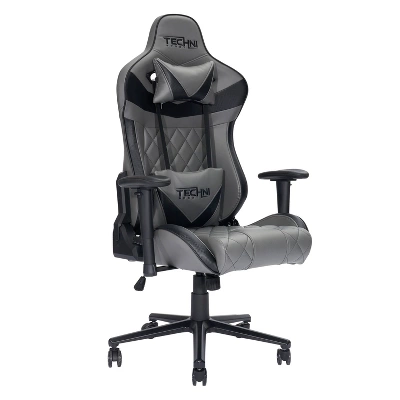 Ergonomic Gaming Chair Gray - Techni Sport 1 Ergonomic Gaming Chair Gray - Techni Sport