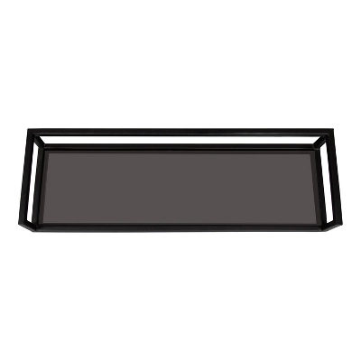 24" X 8" X 3" Blex Metal And Glass Wall Shelf - Kate & Laurel All Things Decor 4 24" X 8" X 3" Blex Metal And Glass Wall Shelf - Kate & Laurel All Things Decor - Image 4