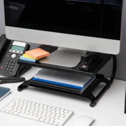 Mind Reader Monitor Stand/Riser 2 Tier Ventilated Metal Black 11 Mind Reader Monitor Stand/Riser 2 Tier Ventilated Metal Black -WorkHaven Sales Shop GUEST c8296c34 6160 42f5 b02a 19f03e1bce99