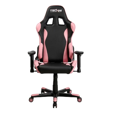 Ergonomic High Back Racer Style PC Gaming Chair Pink - Techni Sport 6 Ergonomic High Back Racer Style PC Gaming Chair Pink - Techni Sport - Image 6
