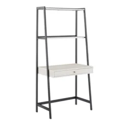 3pc Neveah Marble Ladder Desk And Bookcase Set Matte Black - Inspire Q -WorkHaven Sales Shop GUEST c91ac9c3 b1e6 483a 8f0e f4df05b18636