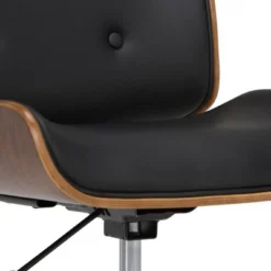 Perry Bentwood Office Chair Black/Natural - WyndenHall -WorkHaven Sales Shop GUEST c960c738 3401 4d76 ba2c 1e844f409edd