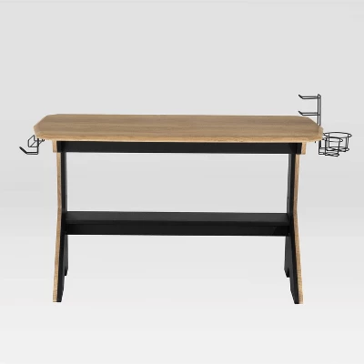 Writing Desk Workstation Pine - Techni Mobili 1 Writing Desk Workstation Pine - Techni Mobili