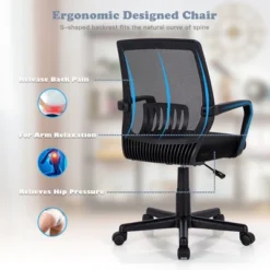 Costway Height Adjustable Mid-Back Mesh Chair Executive Chair W/ Lumbar Support 13 Costway Height Adjustable Mid-Back Mesh Chair Executive Chair W/ Lumbar Support -WorkHaven Sales Shop GUEST cada2f84 1bbb 4adc 9c03 df6e68790c72
