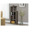 48" Bookcase With Accent Display Dark Taupe - EveryRoom