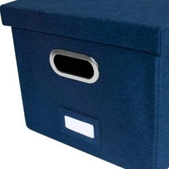 BirdRock Home 1-Pack Collapsible File Storage Organizer With Lid - Navy 10 BirdRock Home 1-Pack Collapsible File Storage Organizer With Lid - Navy -WorkHaven Sales Shop GUEST cb2a017a 538a 4a09 986f 3101a61e746a