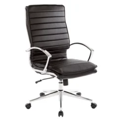 High Back Manager's Faux Leather Chair With Chrome Base - OSP Designs -WorkHaven Sales Shop GUEST cbedead1 3d25 4790 beec e4a5a9a282ad