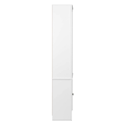 80" 2 Shaker With Tall Bookshelf Doors White - Prepac 8 80" 2 Shaker With Tall Bookshelf Doors White - Prepac - Image 8