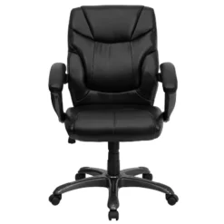 Overstuffed Swivel Task Chair Black Leather - Flash Furniture 5 Overstuffed Swivel Task Chair Black Leather - Flash Furniture -WorkHaven Sales Shop GUEST cc28c7c6 5c45 47d3 959e 5f8dc364c470