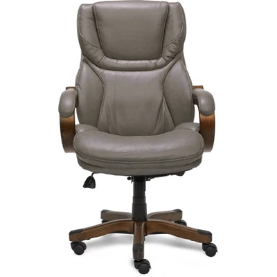 Big And Tall Executive Office Chair With Upgraded Wood Accents - Serta 17 Big And Tall Executive Office Chair With Upgraded Wood Accents - Serta - Image 17