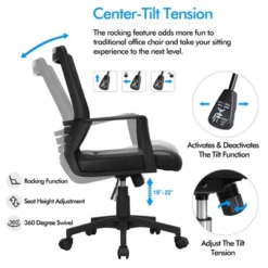 Yaheetech Adjustable Office Chair Midback Computer Chair With Lumbar Support 12 Yaheetech Adjustable Office Chair Midback Computer Chair With Lumbar Support -WorkHaven Sales Shop GUEST ccfcb88b 624e 4fdb ab76 58187dcbc4a0
