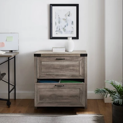 Rustic Farmhouse 2 Drawer File Cabinet - Saracina Home 5 Rustic Farmhouse 2 Drawer File Cabinet - Saracina Home - Image 5