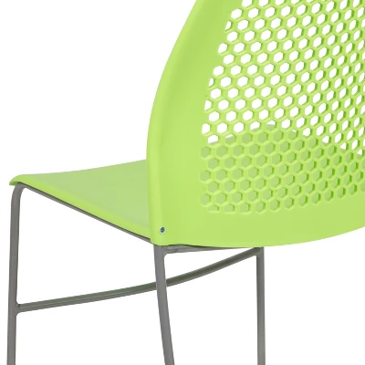 Flash Furniture HERCULES Series 661 Lb. Capacity Stack Chair With Air-Vent Back And Powder Coated Sled Base 7 Flash Furniture HERCULES Series 661 Lb. Capacity Stack Chair With Air-Vent Back And Powder Coated Sled Base - Image 7