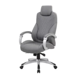 Executive Hinged Armchair Gray - Boss Office Products -WorkHaven Sales Shop GUEST cdb6cc3f 15ed 430b aa1c 36f905d4038f