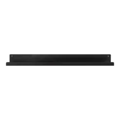 36" Mezzo Modern Metal Ledge Shelf Black - Kate & Laurel All Things Decor