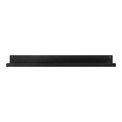 36" Mezzo Modern Metal Ledge Shelf Black - Kate & Laurel All Things Decor 1 36" Mezzo Modern Metal Ledge Shelf Black - Kate & Laurel All Things Decor