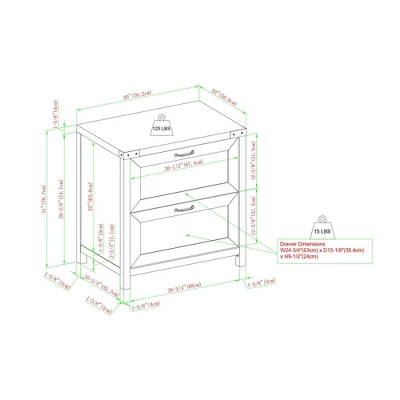 Rustic Farmhouse 2 Drawer File Cabinet - Saracina Home 9 Rustic Farmhouse 2 Drawer File Cabinet - Saracina Home - Image 9