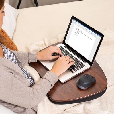 Sofia + Sam Brown Oversized Memory Foam Lap Desk For Laptops - Size Large 5 Sofia + Sam Brown Oversized Memory Foam Lap Desk For Laptops - Size Large - Image 5