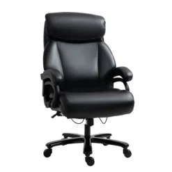 Vinsetto Big And Tall Executive Office Chair 396lbs With Wide Seat, Home High Back PU Leather Chair With Adjustable Height, Swivel Wheels -WorkHaven Sales Shop GUEST ce56d932 e83a 4a6a afaf ffcab95ce3a2